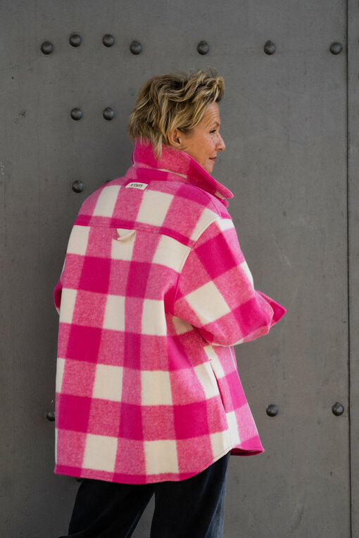 Wollmix Jacke “FAYE” bright pink (10D89)