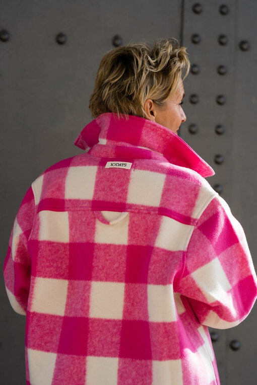 Wollmix Jacke “FAYE” bright pink (10D89)