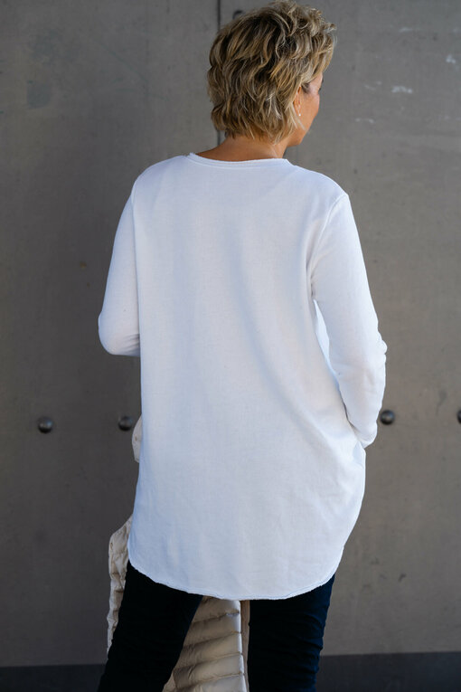 Sweatshirt “CHARLOTTA” weiß (GW42)