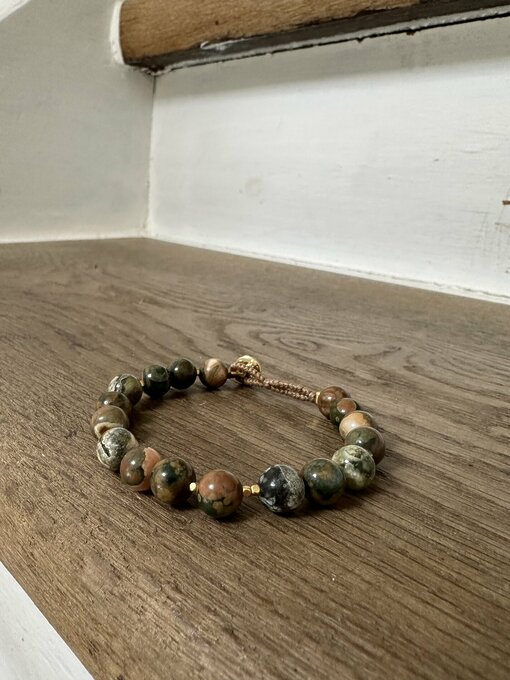 Armband "BIG BO FOREST JASPER" (IBU71)