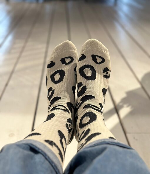 Sportliche Socken im Leopardenlook "LOOPA" (10D128)