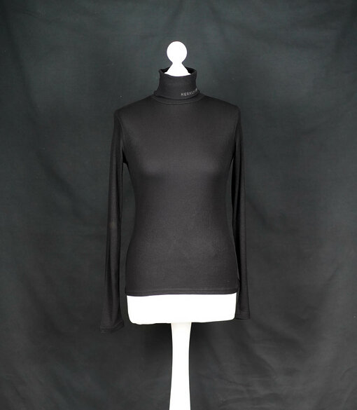 Langarmshirt mit Rollkragen "TINSLEY" black (HL03)