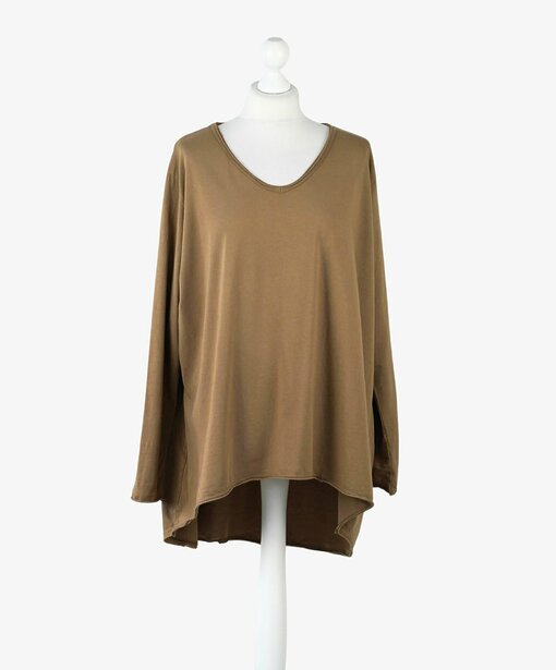 Lässiges Langarm-Shirt "SASKIA" caramel (BA03)