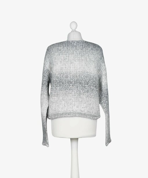 Grobstrick Cardigan "MARTINA" grey (GW28)