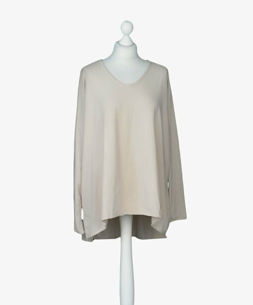 Lässiges Langarm-Shirt "SASKIA" beige (BA03)