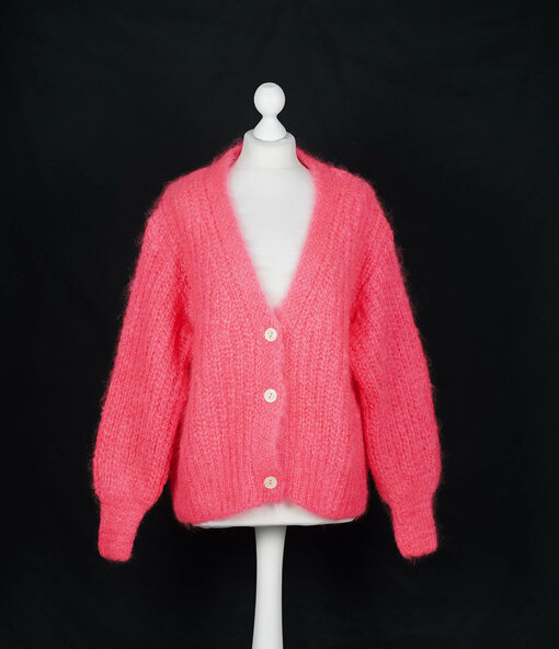 Grobstrickjacke "ENNIE" coral (GW223)