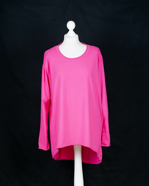 Basic-Langarmshirt “SUSANNE” pink (BA23)