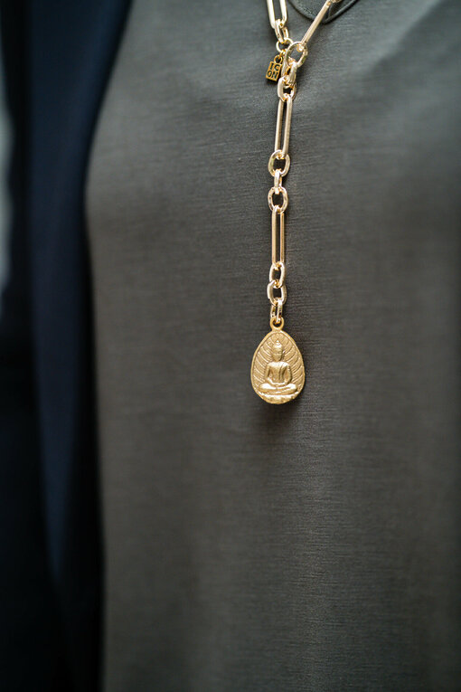 Necklace "ZOE BUDDHA" gold (IC06)