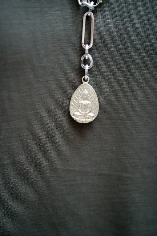 Necklace "ZOE BUDDHA" silver (IC06)