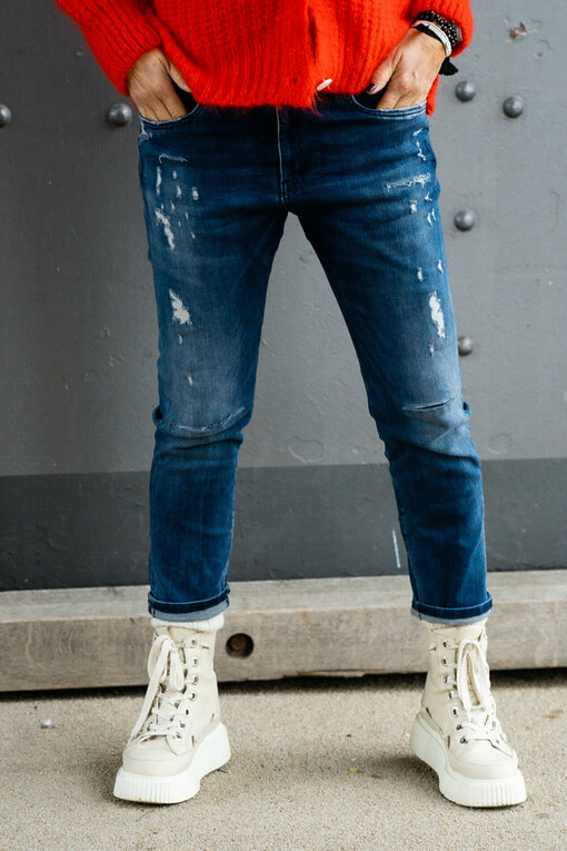 Boyfriend-Jeans "LEONA" - queen blue (ER06)