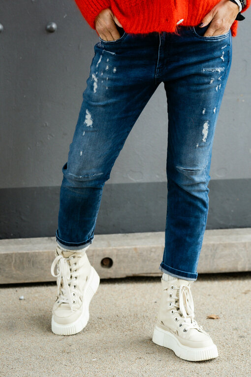 Boyfriend-Jeans "LEONA" - queen blue (ER06)