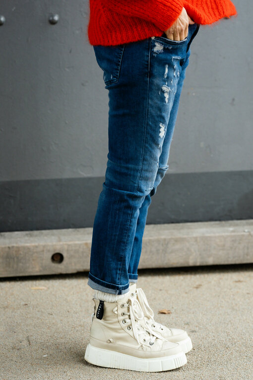 Boyfriend-Jeans "LEONA" - queen blue (ER06)