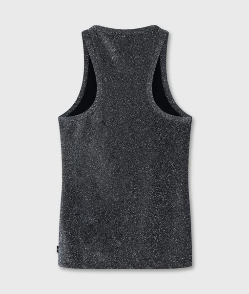 Tank Top Glitter "SAMARA" black (10D42)