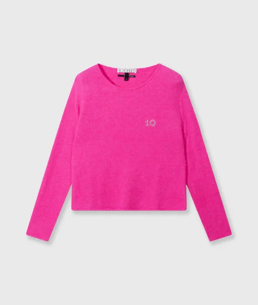 Soft Knit Sweater "CAITLYN" neon pink (10D95)