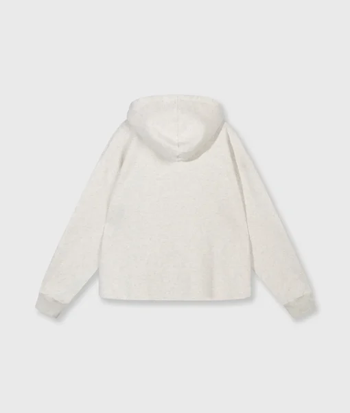 Statement Hoodie "ELIN" soft white melee (10D106)