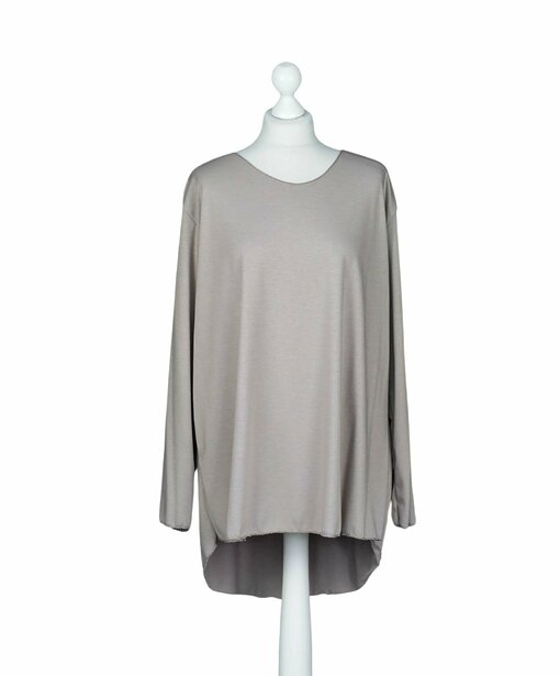 Basicshirt "ALMA XXL" taupe (BA104)