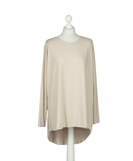 Basicshirt "ALMA XXL" beige (BA104)