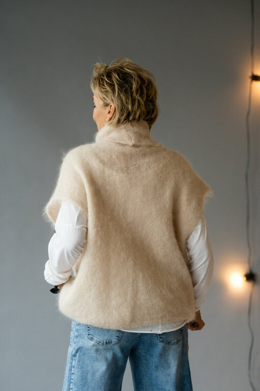 Mohairmix Pullunder "CHRISTIANE" beige (GW210)