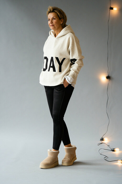 Scuba Fitted Pants “VERENA” (10D82) / Statement Hoodie “ELIN” (10D106)