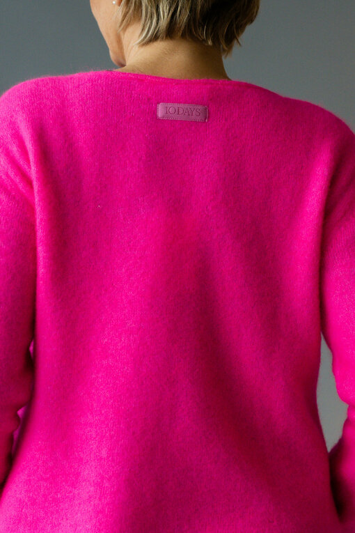 Soft Knit Sweater "CAITLYN" neon pink (10D95)