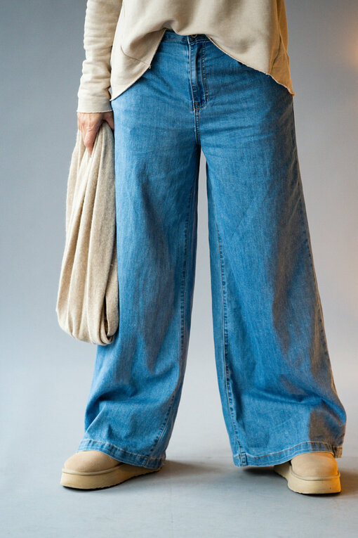 Leichte Jeans Wide Leg "AVERY" (H03)