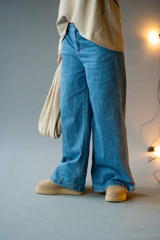 Leichte Jeans Wide Leg "AVERY" (H03)