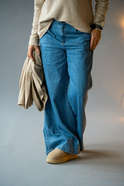 Leichte Jeans Wide Leg "AVERY" (H03)