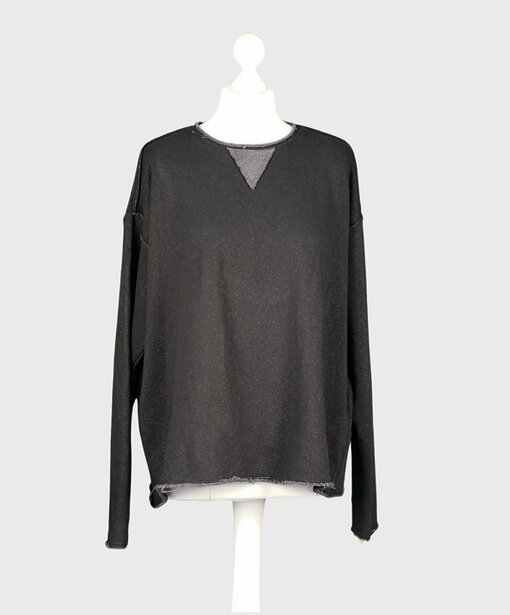 Basic Sweatshirt "DEBBIE" schwarz (GW45)