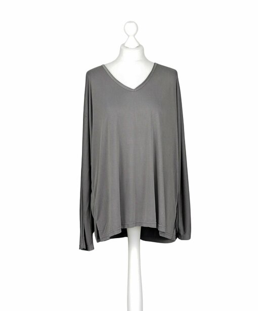 Feines Langarmshirt "TABEA" grey (BA30)