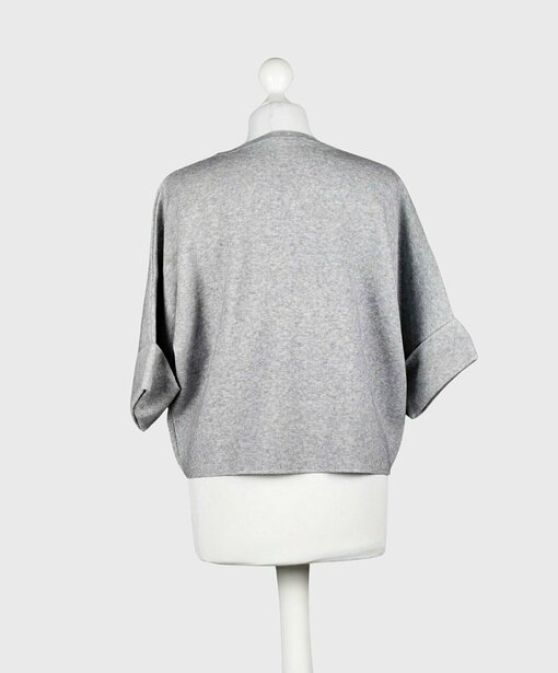 Edler Feinstrick Pullover "ROBERTA" grey (GW231)