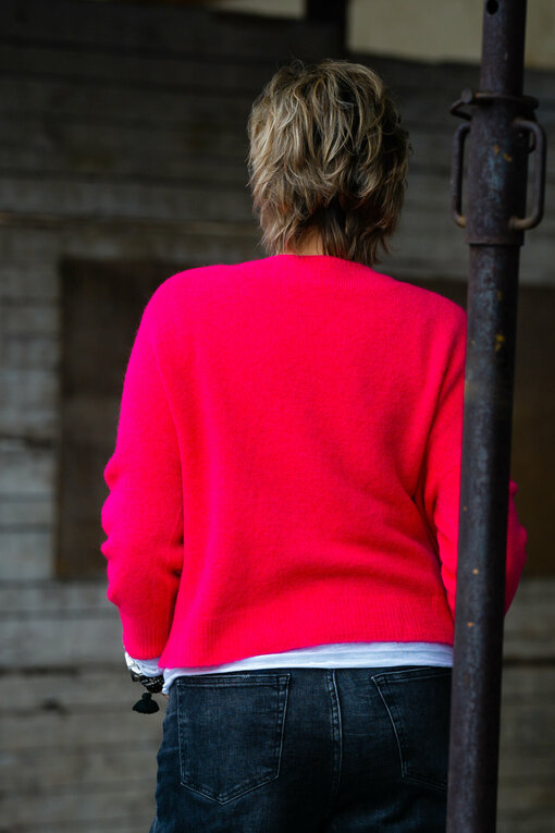 Lockerer Cardigan "TAMMI" pink (GW58)