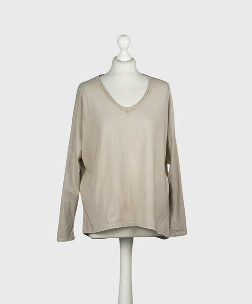 Langarm - Shirt "SASKIA SMALL" beige (BA21)