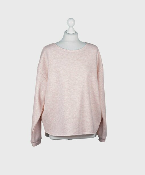 Kuscheliger Sweater "INU" pink meliert (GW35)