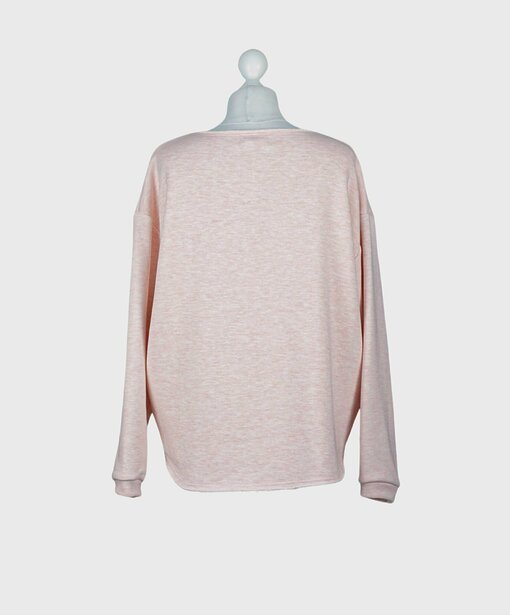 Kuscheliger Sweater "INU" pink meliert (GW35)