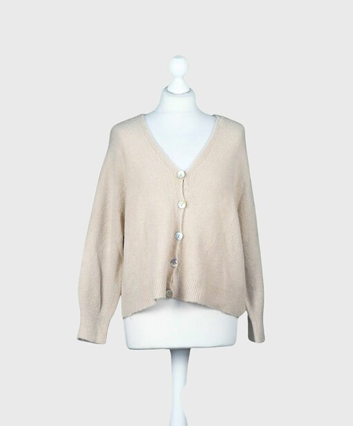 Lockerer Cardigan "TAMMI" sand (GW58)