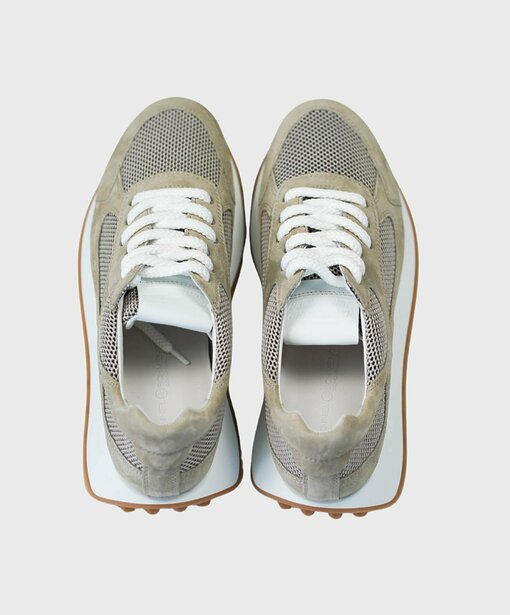 Mesh Sneaker "CELL" - beige (KS03)