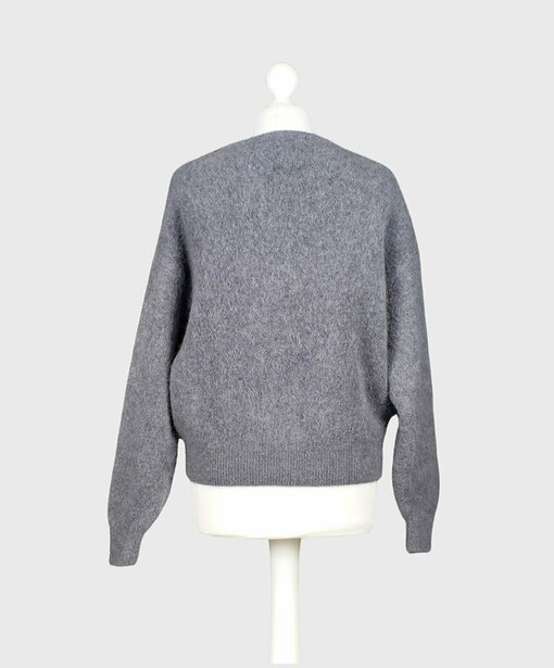 Feinstrick Pullover "GABY" dunkelgrau (GW43)