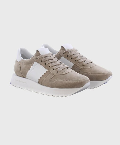 Lässiger Sneaker "FLASH" - beige/weiß (KS02)