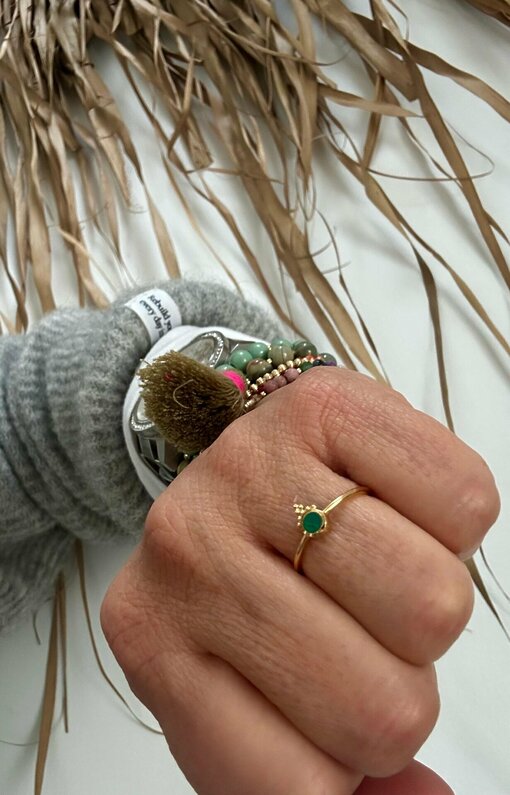 Ring "TINY GREEN" (SSK156)