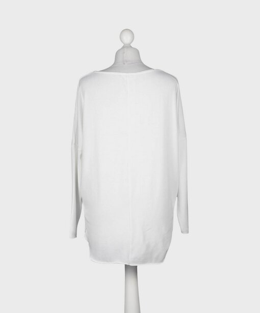 Legeres Langarmshirt "BENTE" white (CC35)