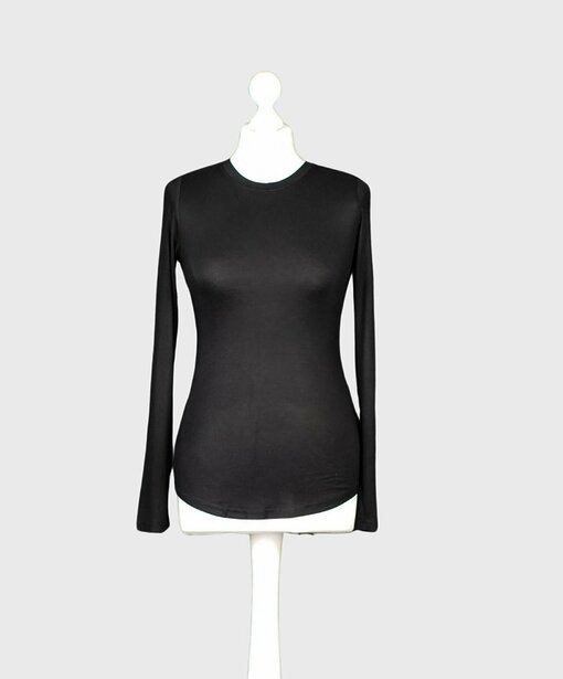 Softes Langarmshirt "LOLA" black (WB04)