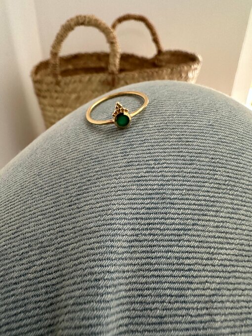 Ring "TINY GREEN" (SSK156)