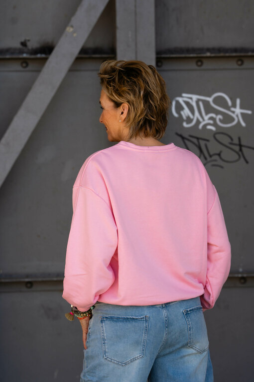 Statement Sweater "ADELINA" rosa (GW05)