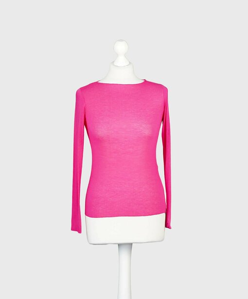 Transparentes Shirt "ESMERALDA" pink (BA40)