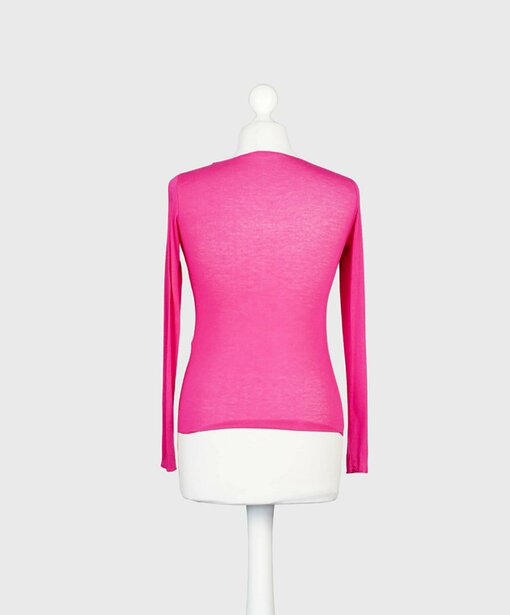 Transparentes Shirt "ESMERALDA" pink (BA40)